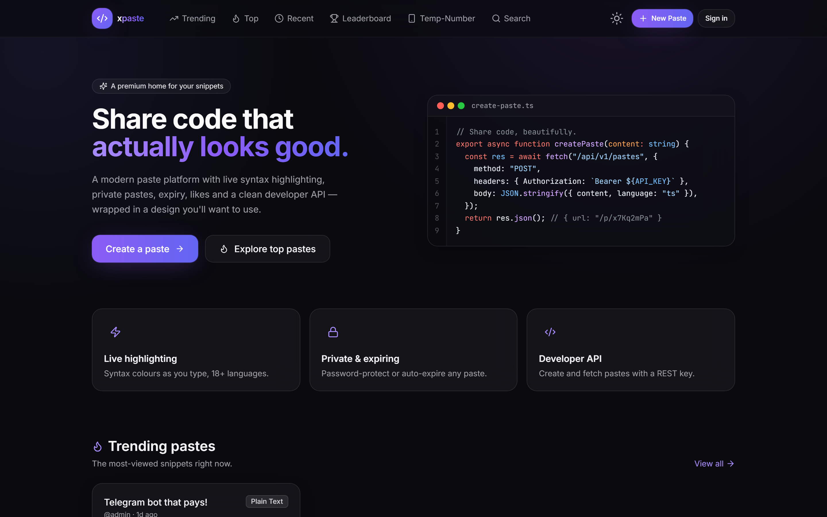 Code sharing, done right