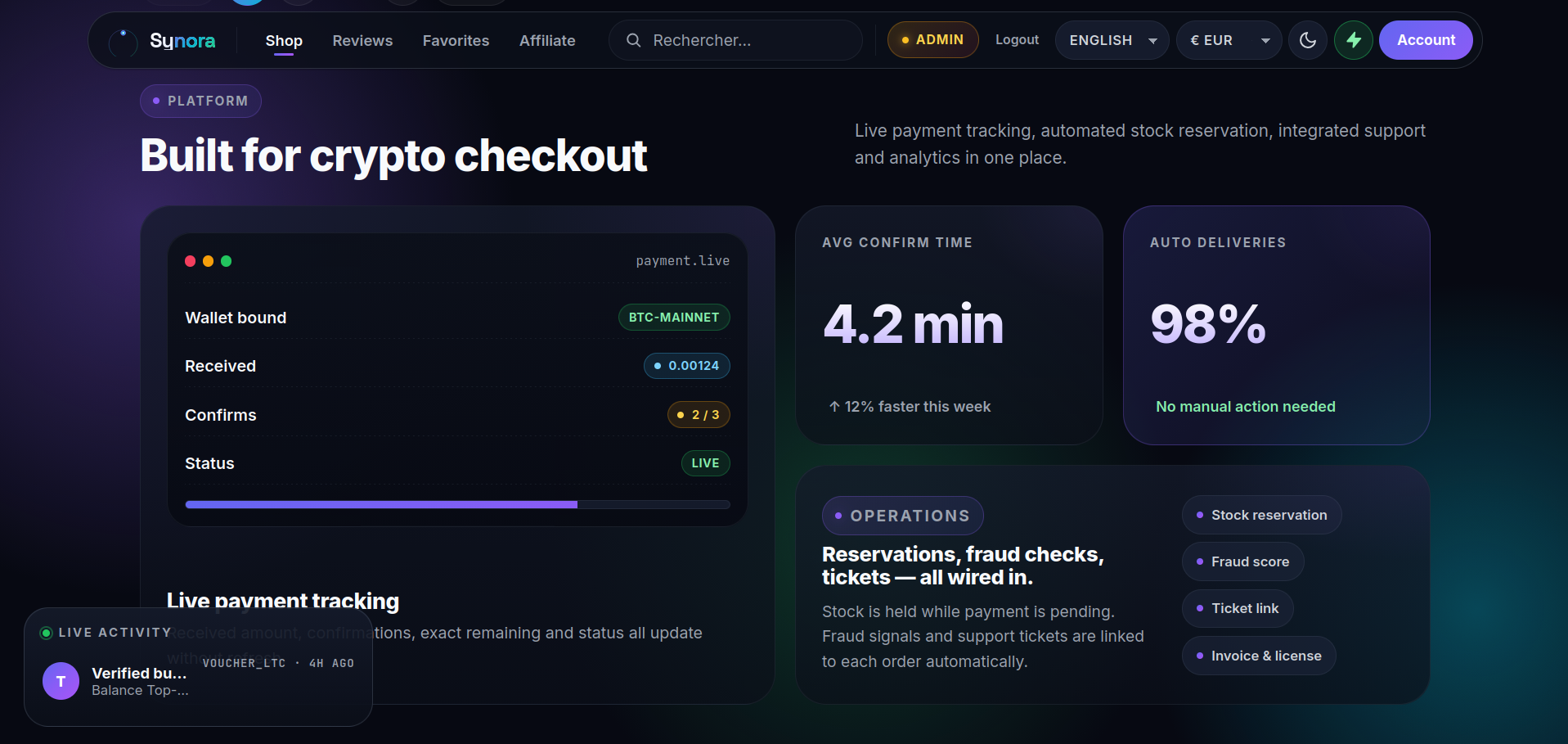 Cryptocurrency Payment